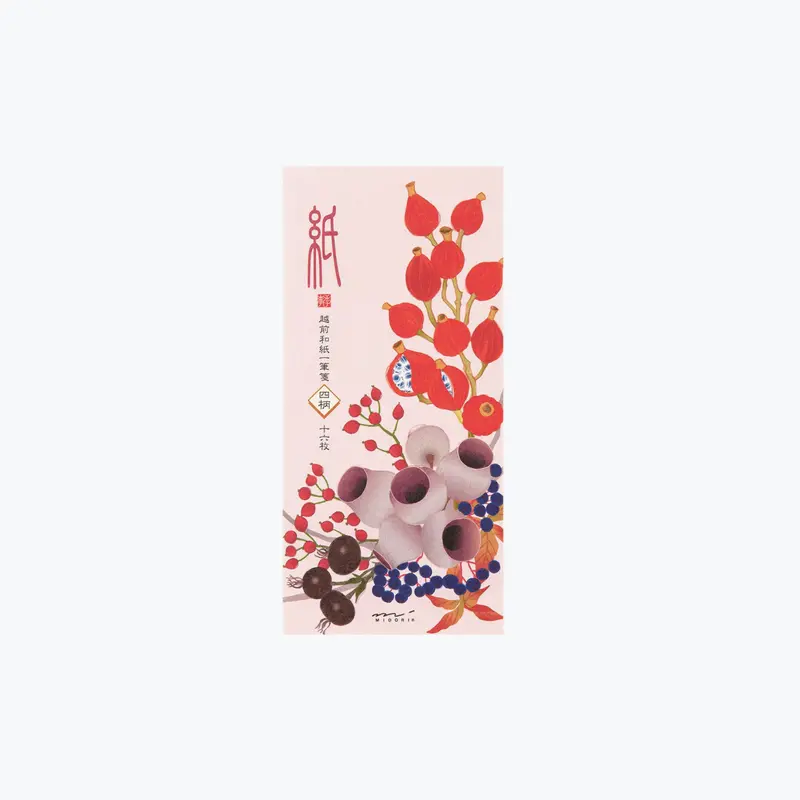 Midori - Letter Pad - Kami - Autumn Wreath 1