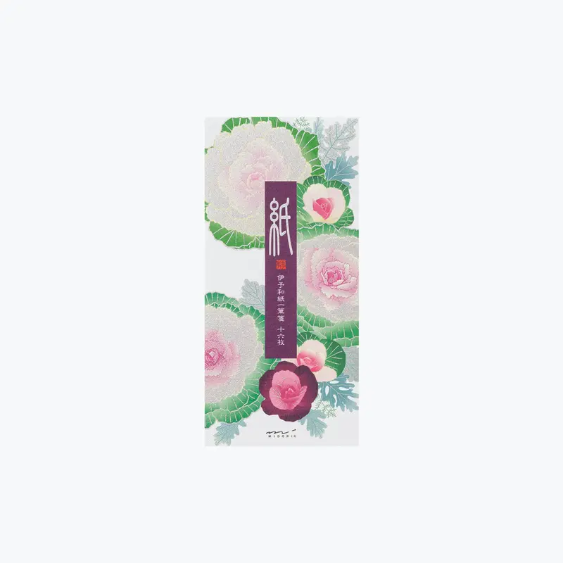 Midori - Letter Pad - Kami - Flowering Kale Wreath 1