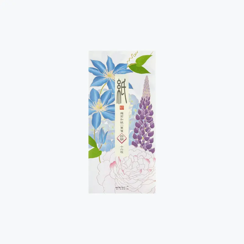 Midori - Letter Pad - Kami - Summer Flowers 1