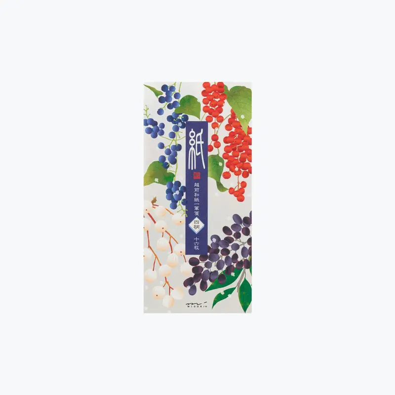 Midori - Letter Pad - Kami - Winter Fruit 1
