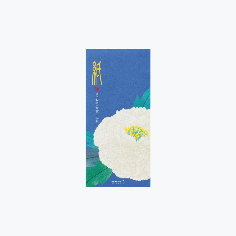 Midori - Letter Pad - Kami - Winter Peony 1