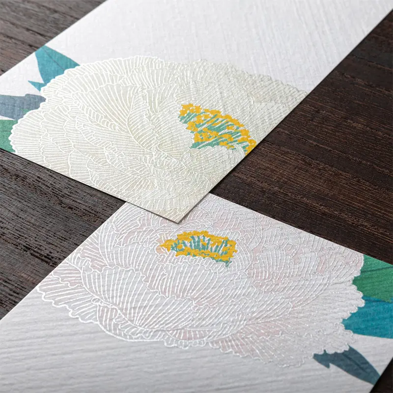 Midori - Letter Pad - Kami - Winter Peony 2