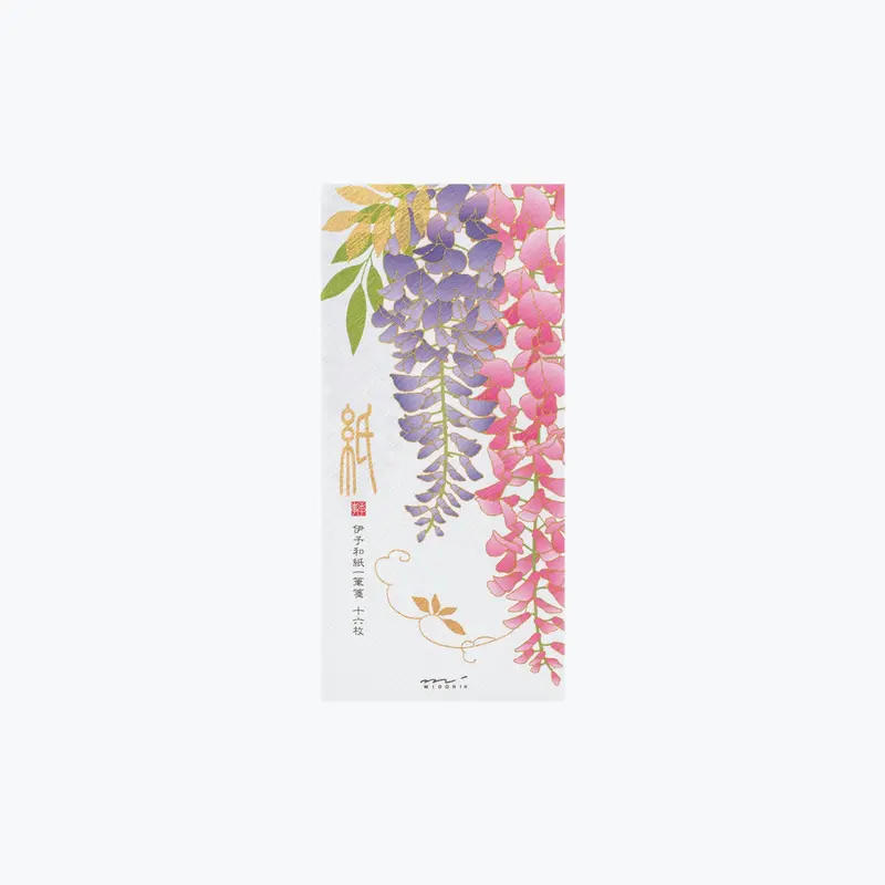 Midori - Letter Pad - Kami - Wisteria Silk 1