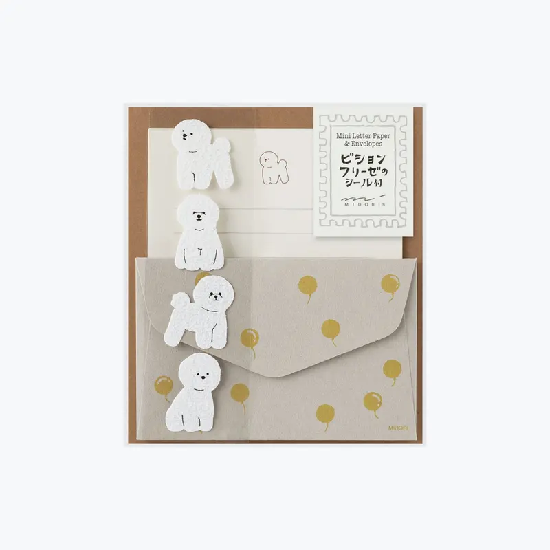 Midori - Letter Set - Animals (Mini) - Bichon Frisé 1