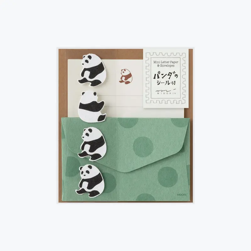 Midori - Letter Set - Animals (Mini) - Panda 1
