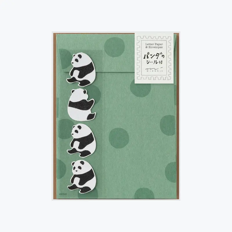 Midori - Letter Set - Animals - Panda 1