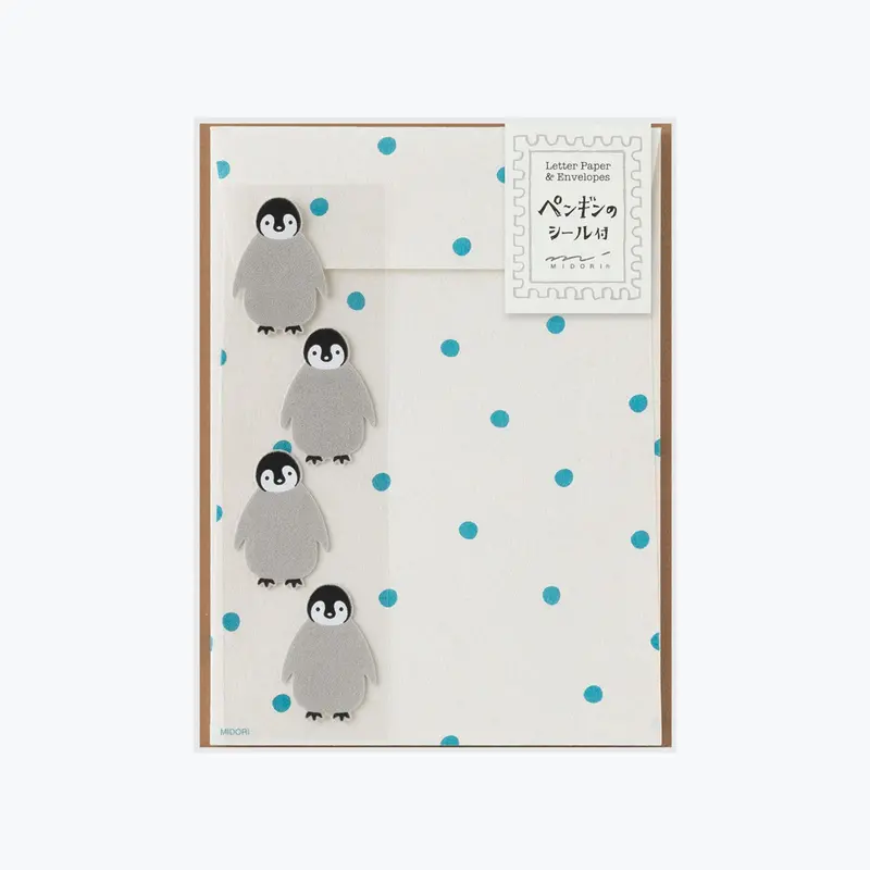 Midori - Letter Set - Animals - Penguin 1