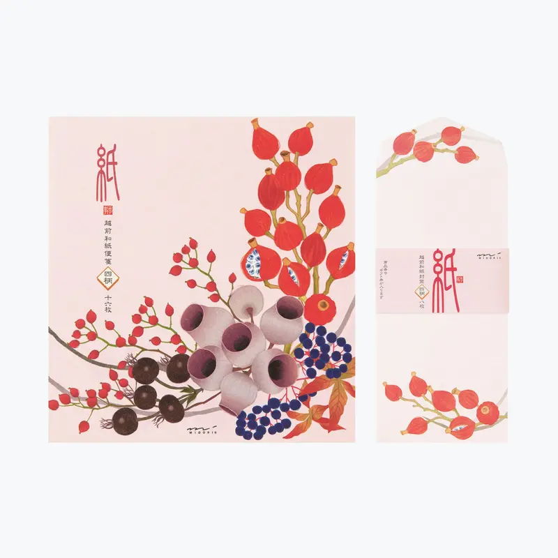 Midori - Letter Set - Kami - Autumn Wreath 1
