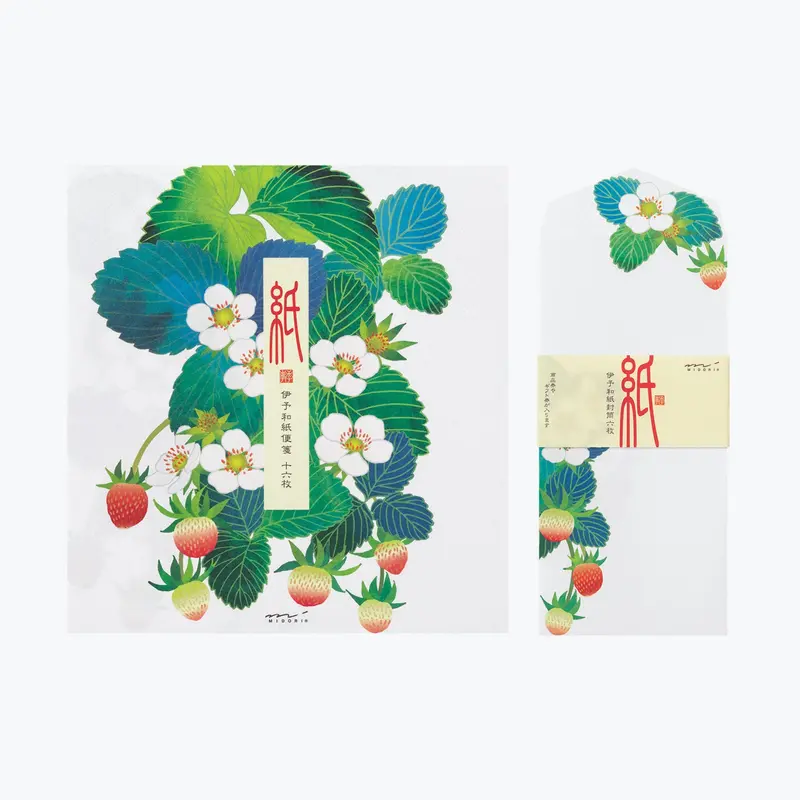 Midori - Letter Set - Kami - Strawberry 1
