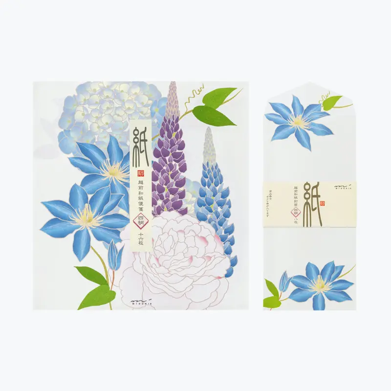 Midori - Letter Set - Kami - Summer Flowers 1