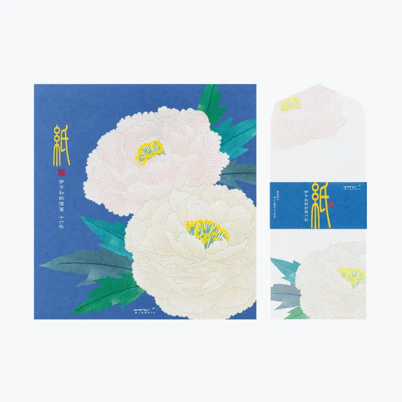 Midori - Letter Set - Kami - Winter Peony 1