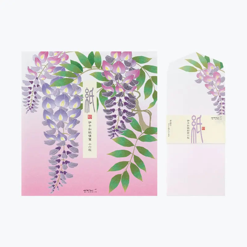 Midori - Letter Set - Kami - Wisteria 1