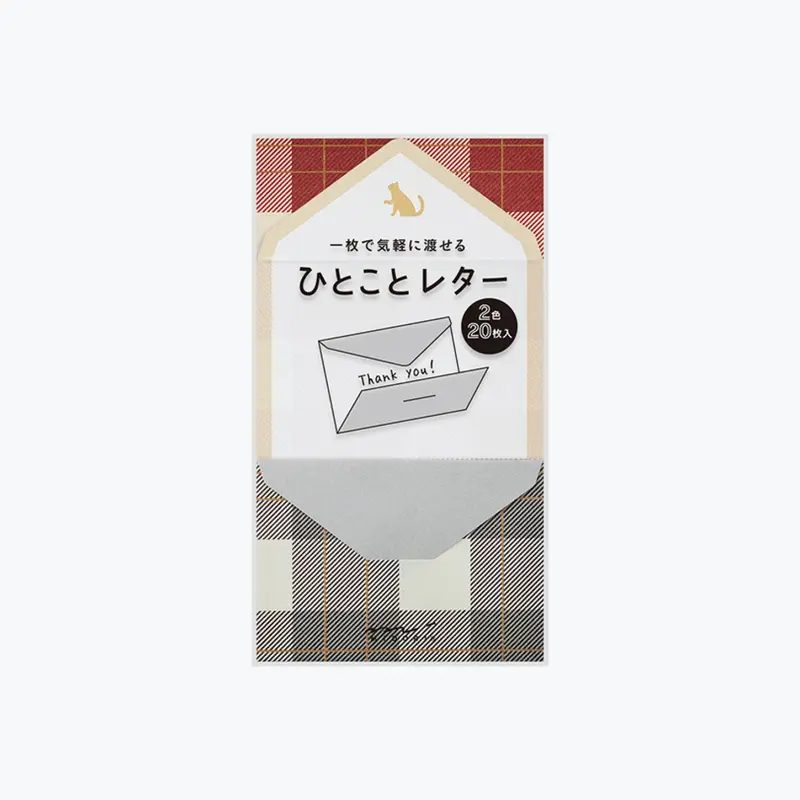 Midori - Letter Set - Mini - Plaid <Outgoing> 1