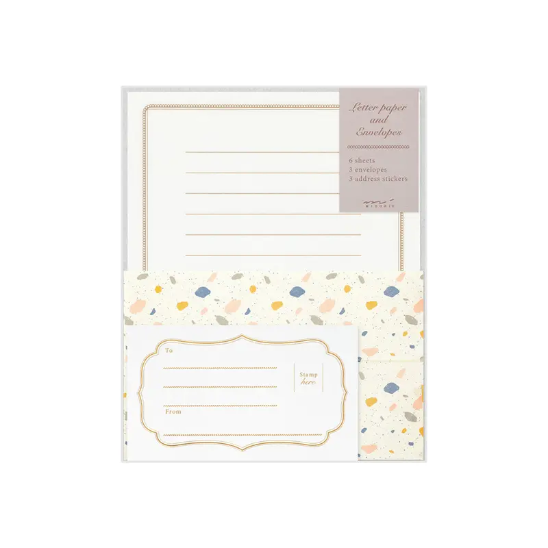 Midori - Letter Set - Pebble <Outgoing> 1