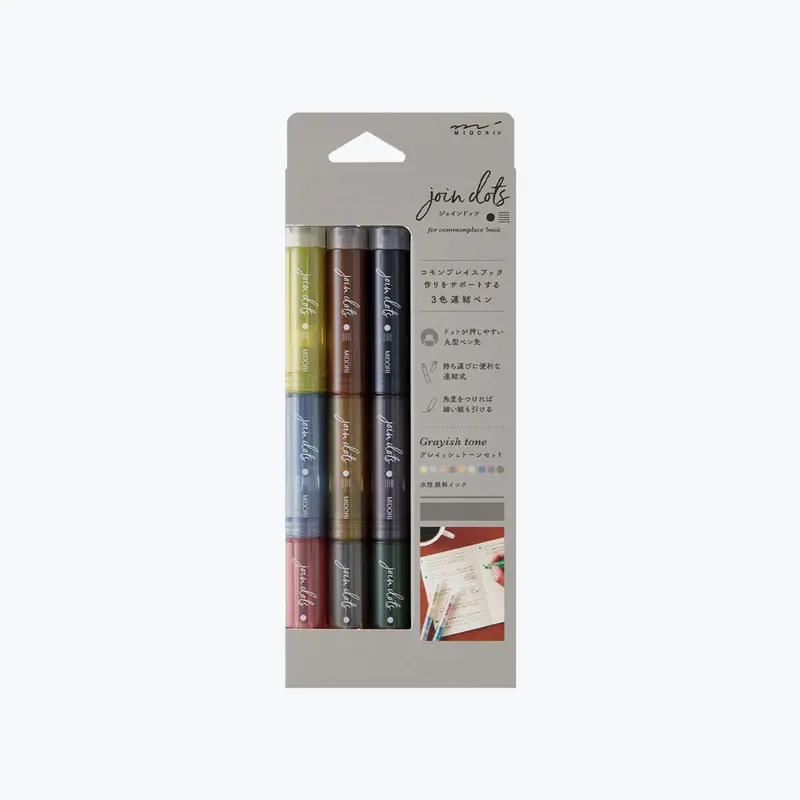 Midori - Marker - Join Dots - Grayish Tone 1