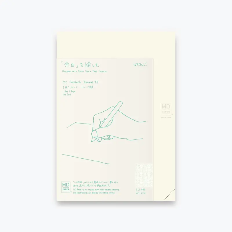 Midori - Notebook - Md Paper - A5 - Codex 1 Day 1 Page - Dot Grid 1