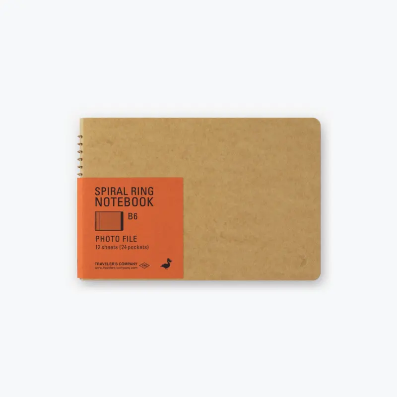 Midori - Notebook - Spiral Ring - B6 - Photo File 1