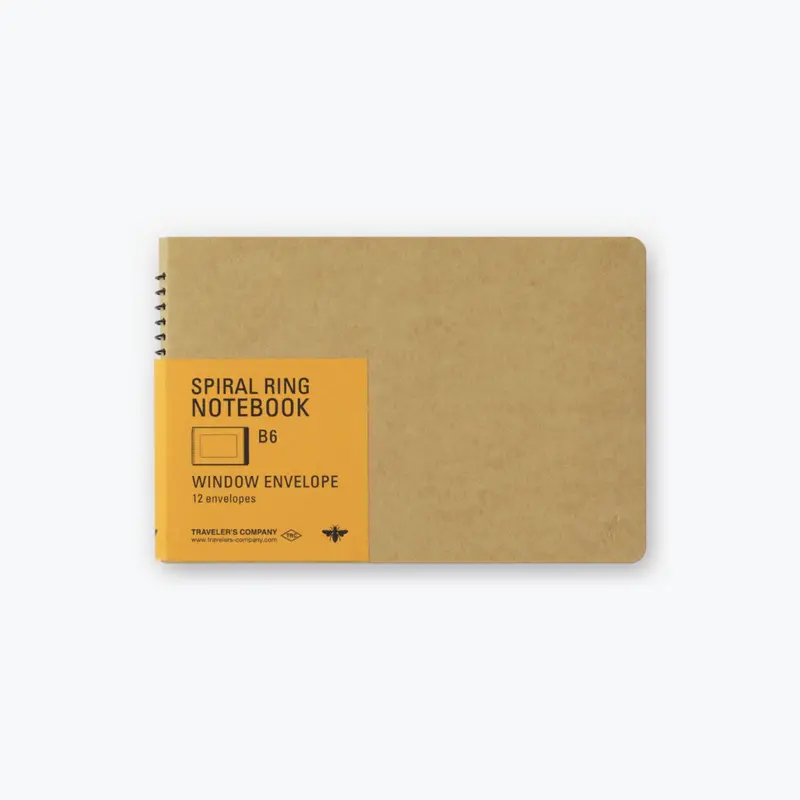 Midori - Notebook - Spiral Ring - B6 - Window Envelope 1