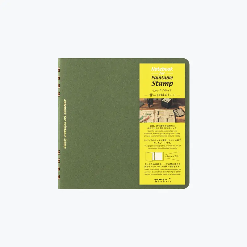 Midori - Notebook - Stamp Series - Green 1