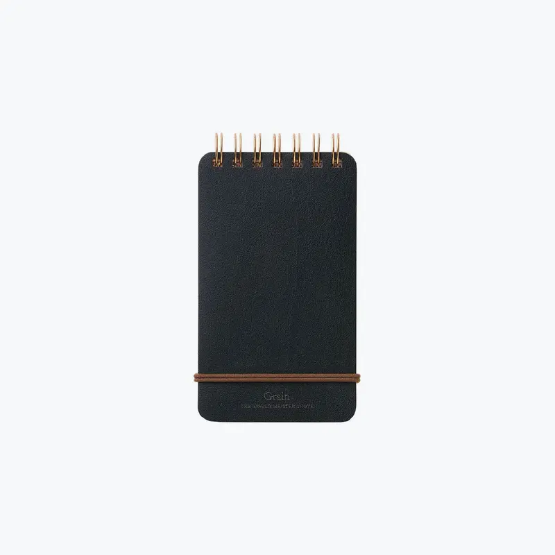 Midori - Notebook - Wire-O - A6 - Black 1