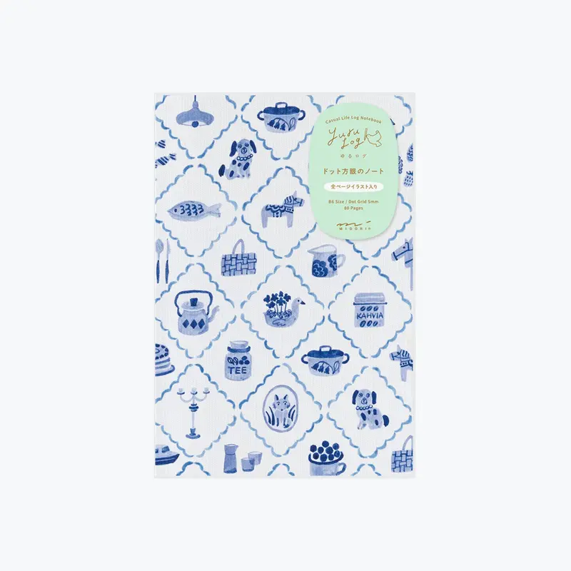Midori - Notebook - Yuru Log - B6 - Blue Nordic 1