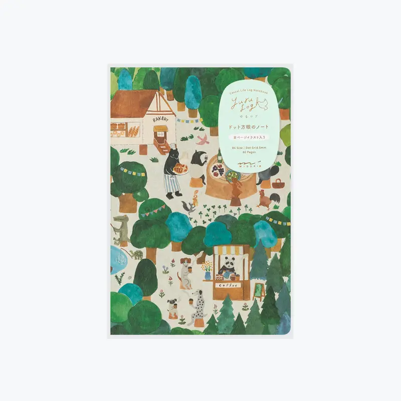 Midori - Notebook - Yuru Log - B6 - Forest Animals 1