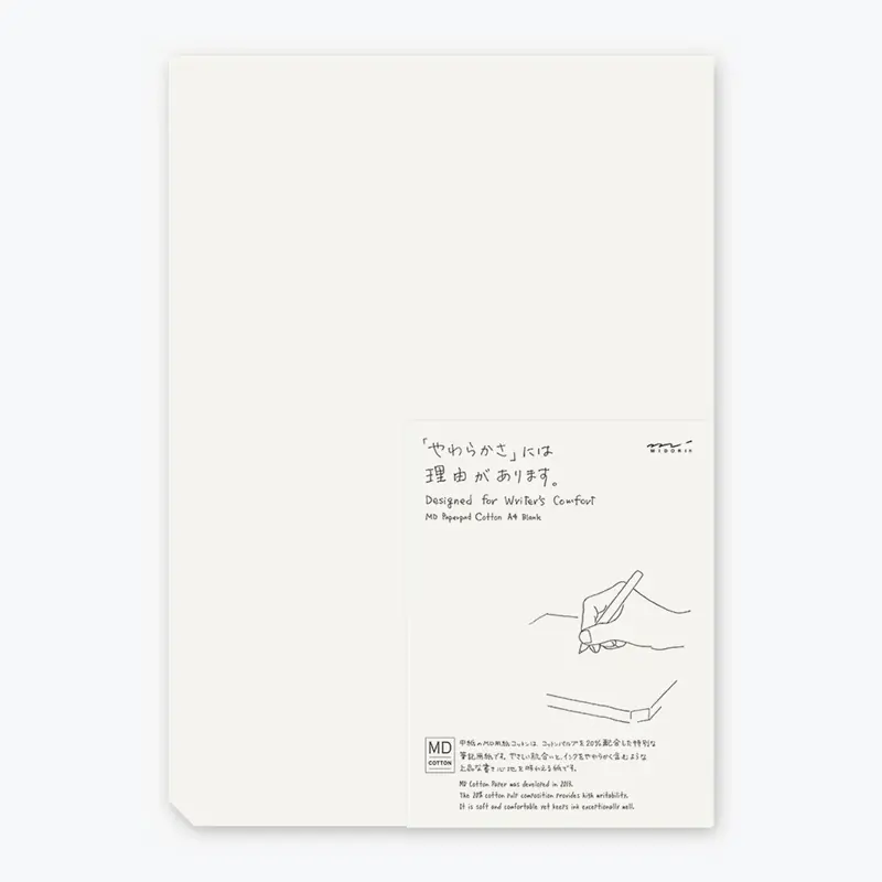 Midori - Notepad - Md Paper - A4 - Cotton 1