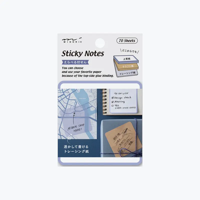 Midori - Notepad - Sticky Notes - Blue <Outgoing> 1