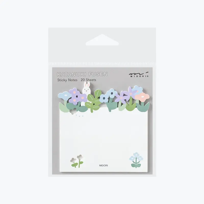 Midori - Notepad - Sticky Notes - Die-Cut - Flower Garden 1