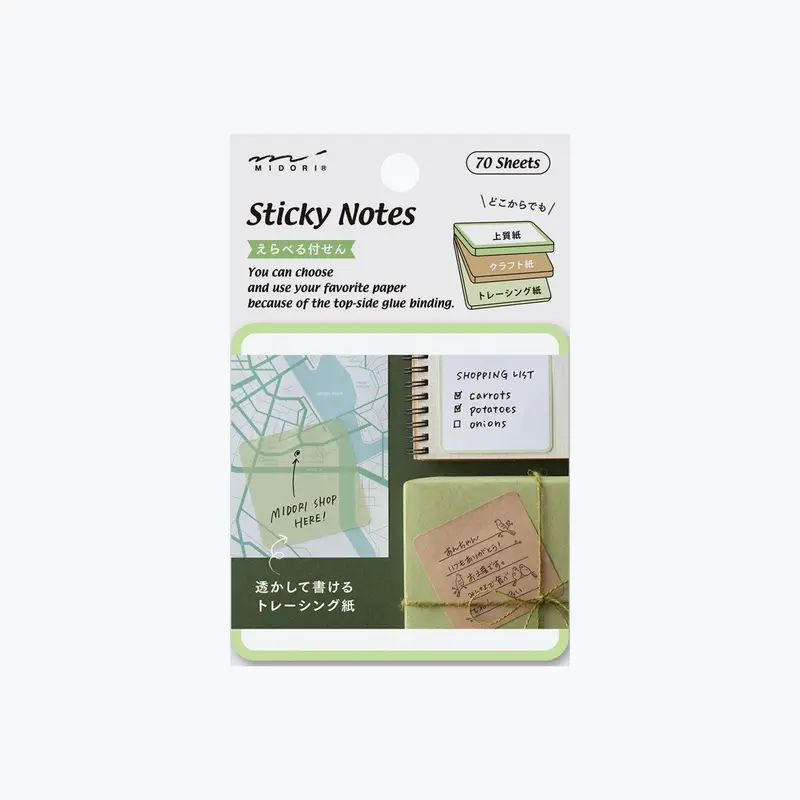 Midori - Notepad - Sticky Notes - Green <Outgoing> 1