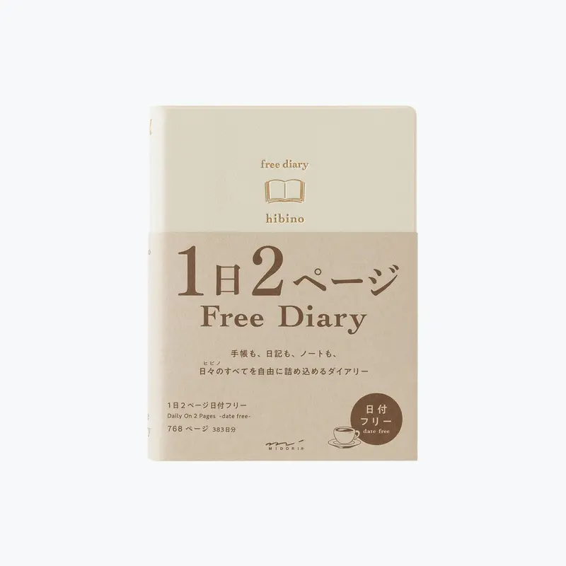 Midori - Planner - Hibino - Free Diary - A6 - Ivory 1