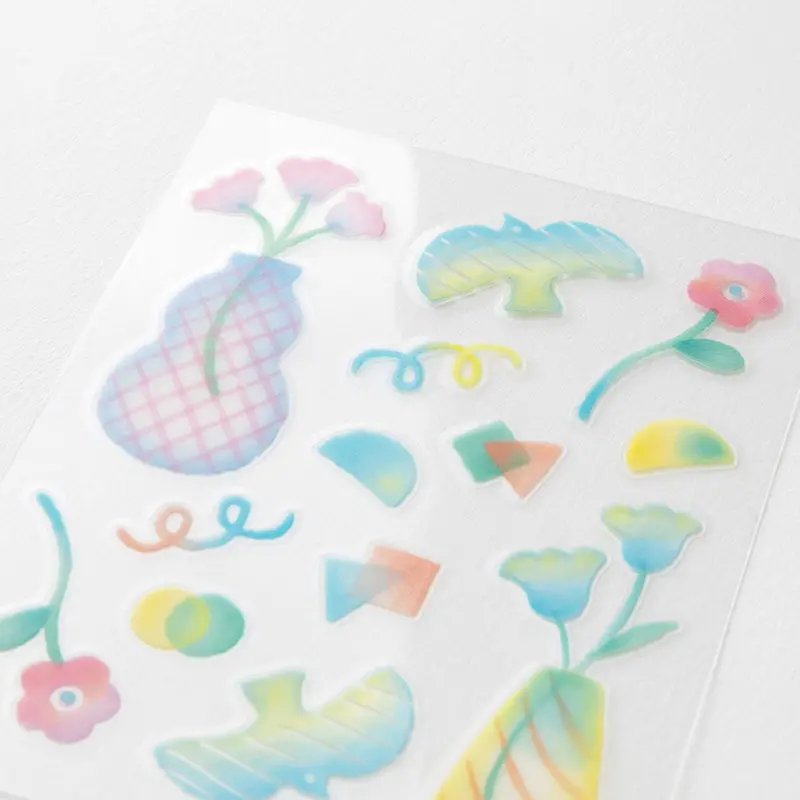 Midori - Planner Sticker - Glossy Transfer - Flower Vase 2
