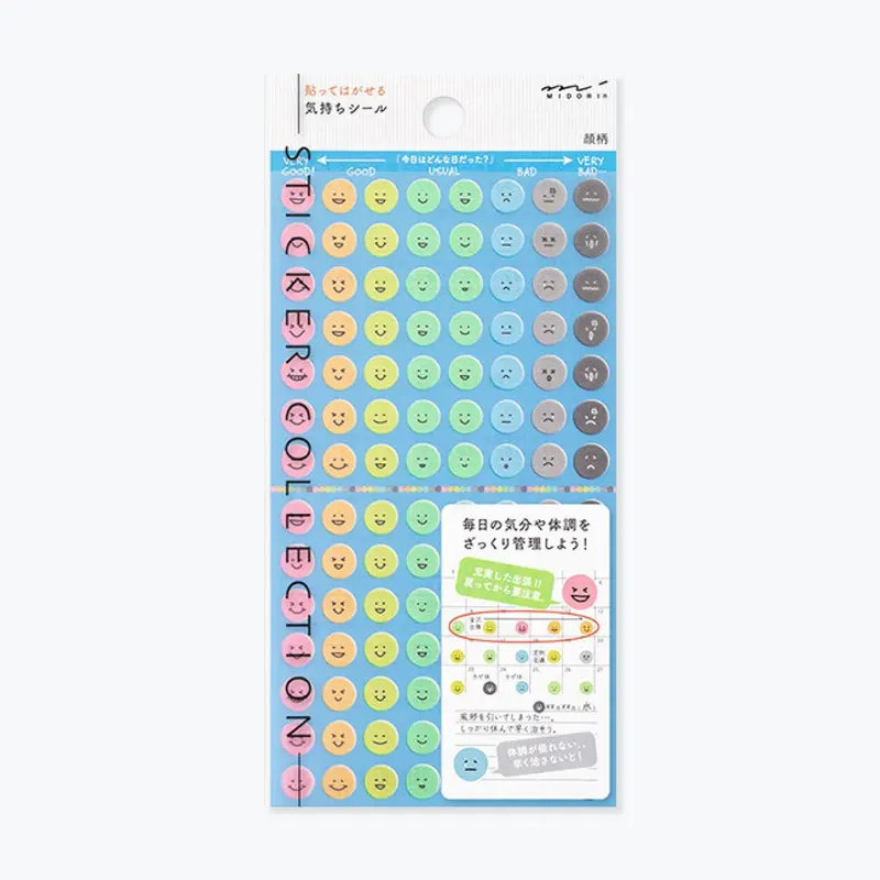 Midori - Planner Sticker - Seal Collection - Faces 1