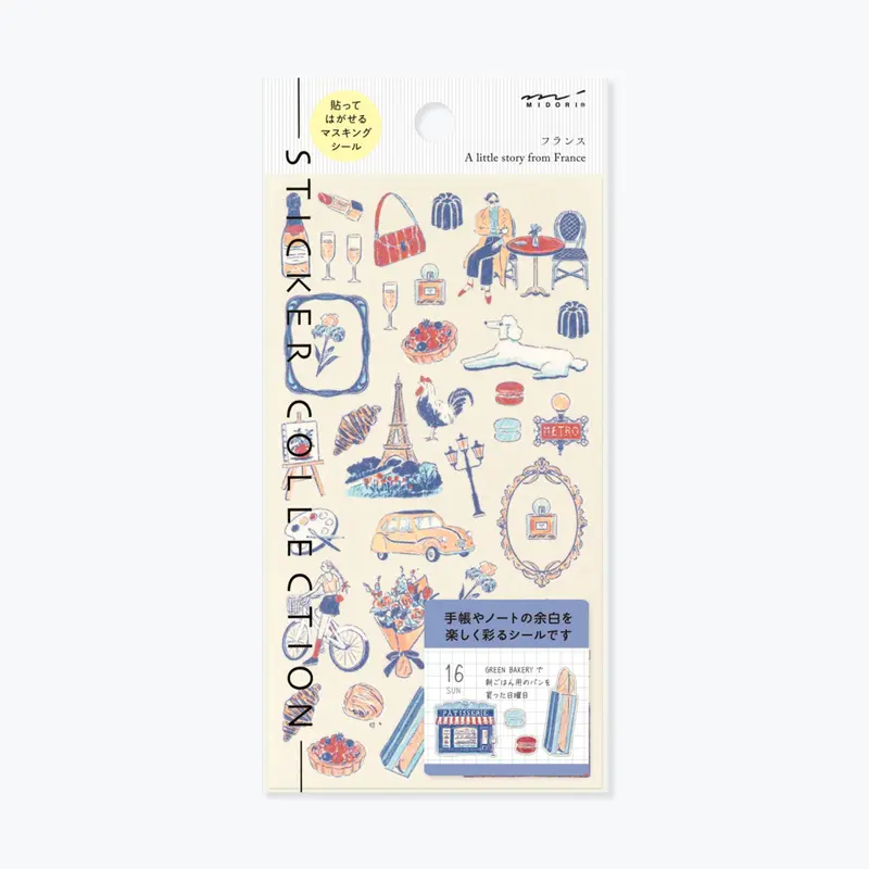 Midori - Planner Sticker - Sticker Collection - French Motifs 1
