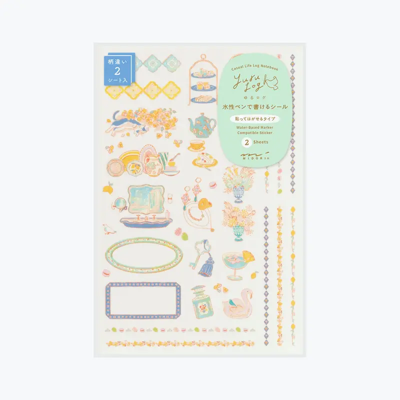 Midori - Planner Sticker - Yuru Log - Travel Hotel (2 Sheets) 1