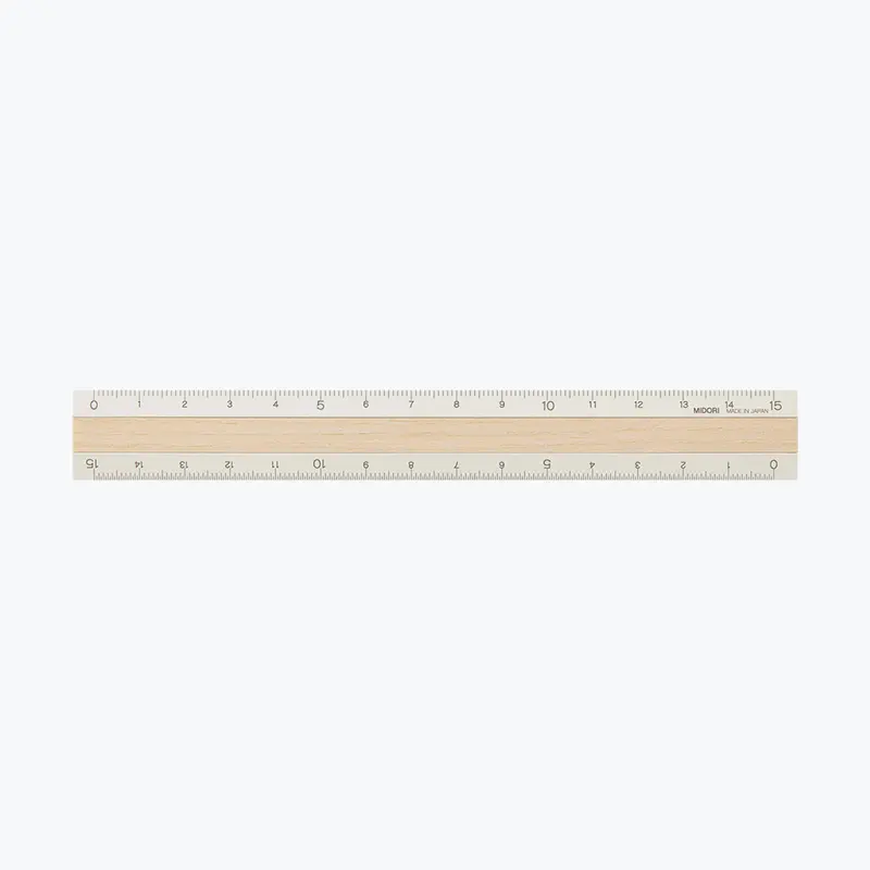 Midori - Ruler - Aluminium - 15Cm - Ivory 1
