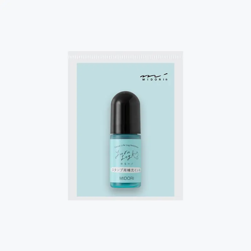 Midori - Stamp Refill - Yuru Log - Pre-Inked - Blue 1
