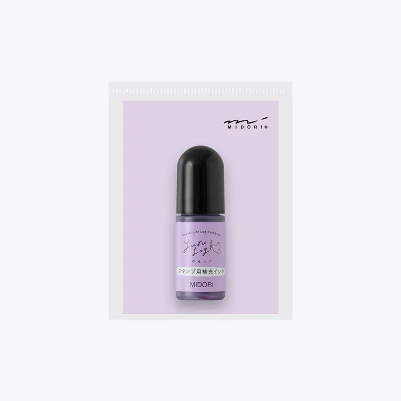 Midori - Stamp Refill - Yuru Log - Pre-Inked - Purple 1