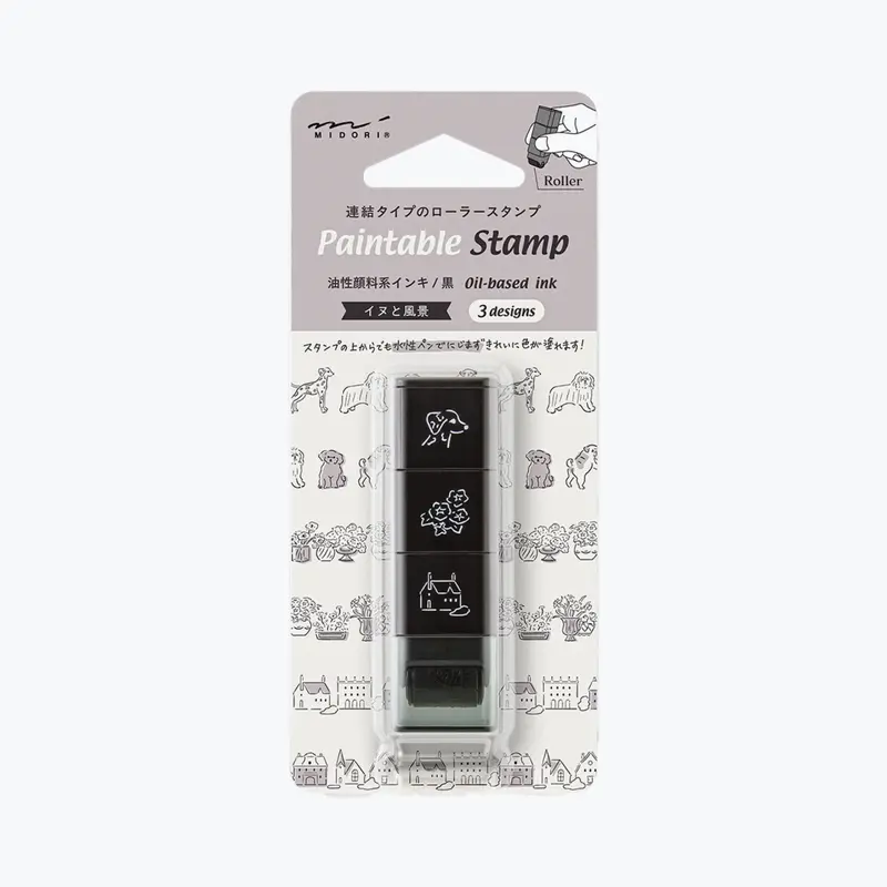 Midori - Stamp - Roller - Dog Landscape 1