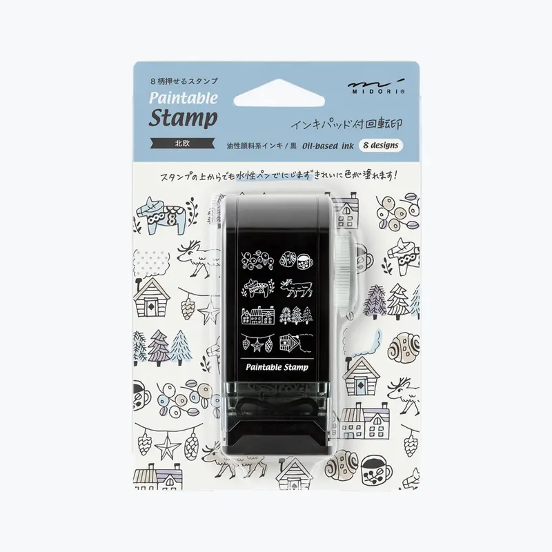 Midori - Stamp - Rotating Dial - Nordic Motif 1