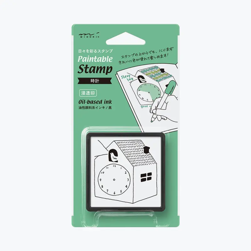 Midori - Stamp - Self-Inking - Clock <Outgoing> 1
