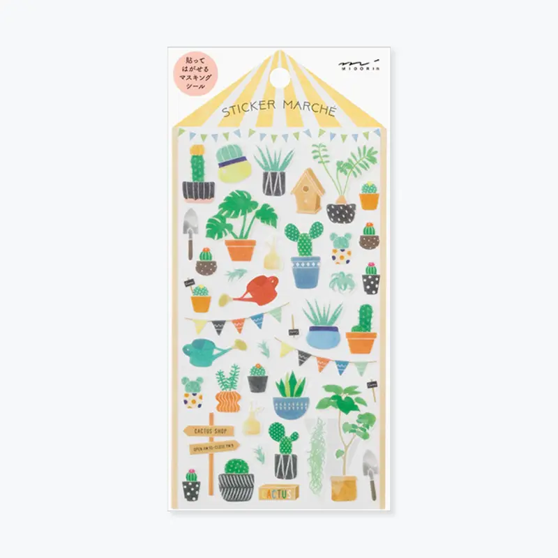 Midori - Sticker Seal - Sticker Marché - Cactus <Outgoing> 1