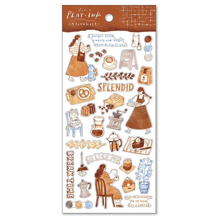 Mind Wave - Planner Sticker - A Moment At The Cafe 1