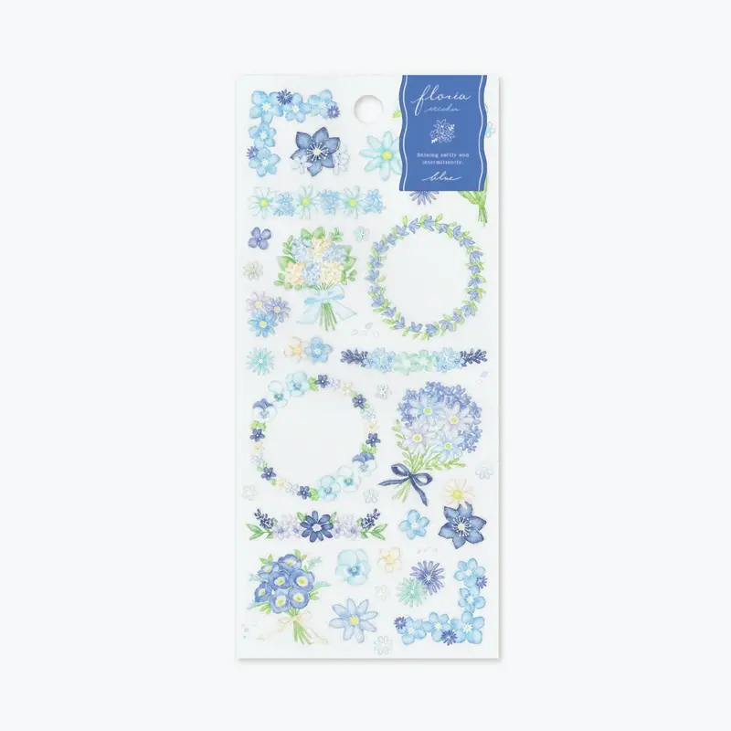 Mind Wave - Planner Sticker - Floria - Blue 1