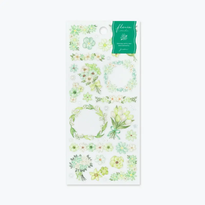 Mind Wave - Planner Sticker - Floria - Green 1