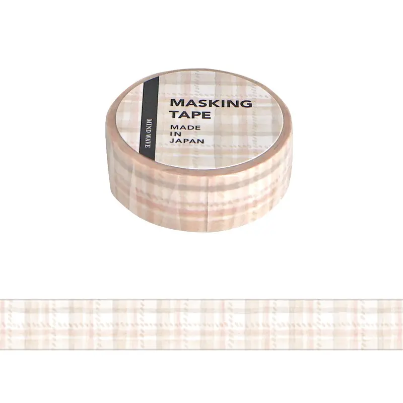 Mind Wave - Washi Tape - Brown Check 1