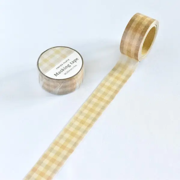 Mind Wave - Washi Tape - Camel Block Check 1