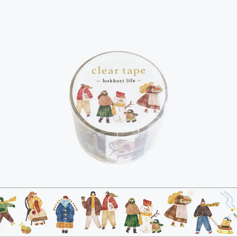 Mind Wave - Washi Tape - Hokkori Life - Fuyu-Fuku (Matte Pet) 1