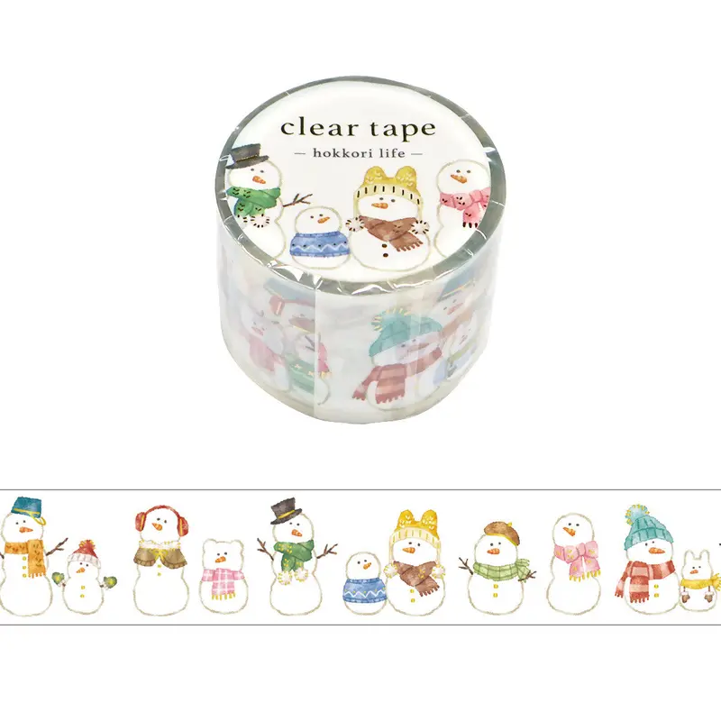 Mind Wave - Washi Tape - Hokkori Life - Yuki Dharma (Matte Pet) 1