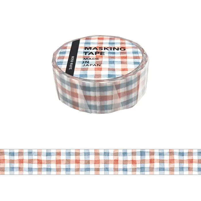 Mind Wave - Washi Tape - Red And Blue Checker 1